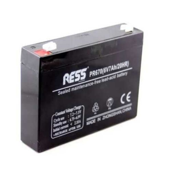 Imagen de BATERIA DE GEL RECARGABLE 6V 7000mA BATERIA 6V 7AH