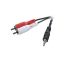 Imagen de CABLE ARMADO PLUG 3.5 A 2 RCA MACHO 4 MTS