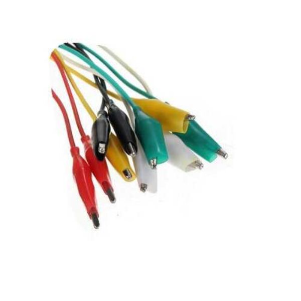 Imagen de CABLE ARMADO SET 10 COCODRILO COLORES