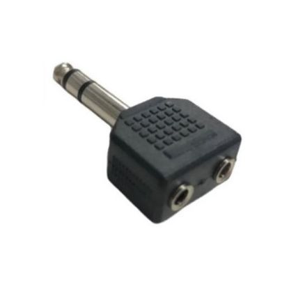 Imagen de ADAPTADOR PLUG 6.5 STEREO / 2 JACK 3.5 MONO