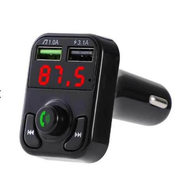 Imagen de CARGADOR USB -TRANSMISOR FM - BLUETOOTH - PENDRIVE USB