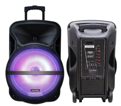 Imagen de BAFLE PORTABLE CON BATERIA 15" 2 VIAS POTENCIADO 250