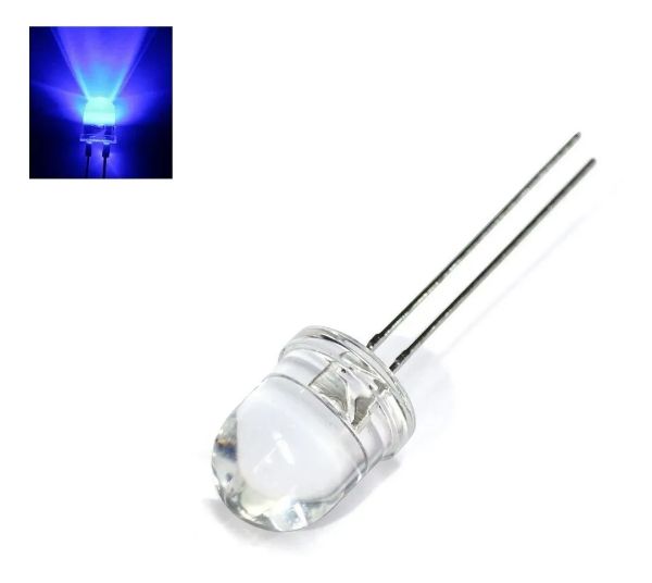 Imagen de LED REDONDO 3mm 2000MCD 30G AZUL