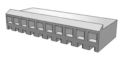 Imagen de HEADER HEMBRA CABLE .156" 10 VIAS