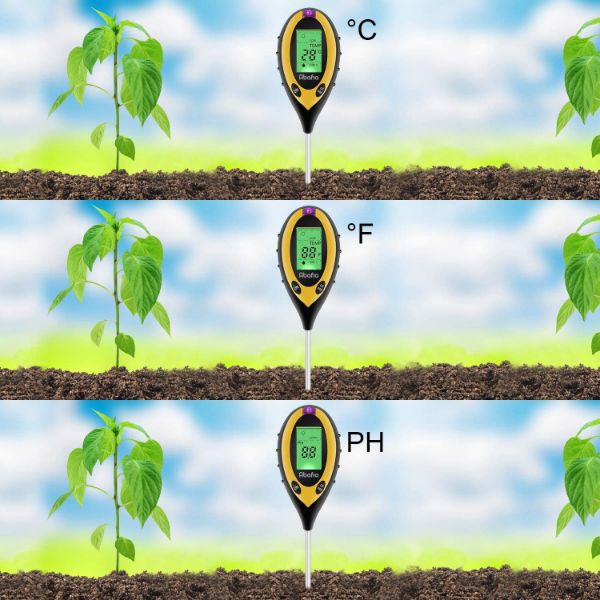 Imagen de Medidor De Ph Suelo Tierra Humedad Luz Cultivo Indoor Grow