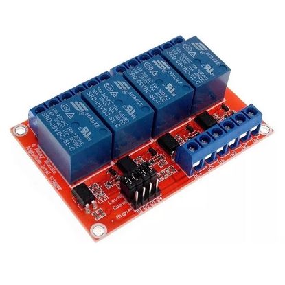 Imagen de MODULO RELE 4 CANALES 5V 10A ARDUINO