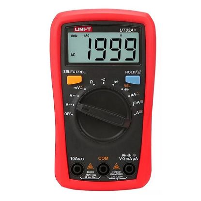 Imagen de MULTIMETRO TESTER DIGITAL DE MANO COMPACTO UNIT UT33A+