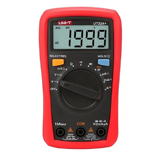 Imagen de MULTIMETRO TESTER DIGITAL DE MANO COMPACTO UNIT UT33A+