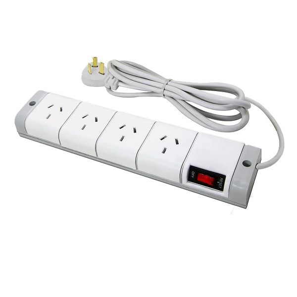 Imagen de ZAPATILLA MULTIPLE 4 TOMACORRIENTES TRIPOLAR 5 MTS