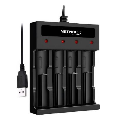 Imagen de CARGADOR DE PILAS AA AAA X4 USB