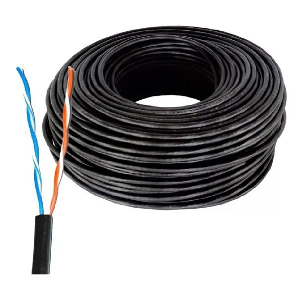 Imagen de BOBINA CABLE UTP CATEGORIA 5E 100MTS 2 PARES PARA EXTERIOR