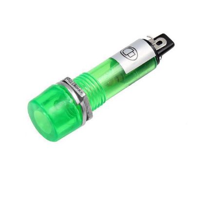Imagen de OJO DE BUEY LUMINOSO VERDE PLASTICO