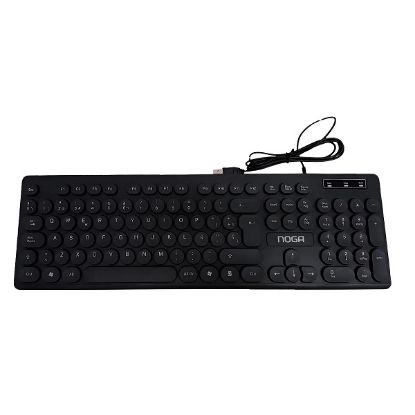 Imagen de TECLADO MULTIMEDIA USB SLIM NKB-580