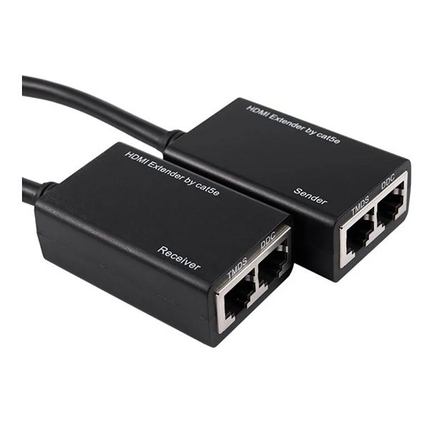 Electrónica Mendoza. EXTENSOR HDMI DE 30 METROS POR UTP CAT6 O 5 TIPO CABLE