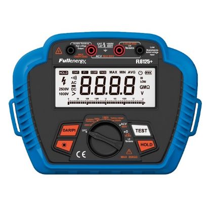 Imagen de MEDIDOR DE RESISTENCIA Y AISLAMIENTO FULLENERGY FL6125+