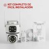 Imagen de CAMARA SEGURIDA DUAL IP WIFI KAISE 4MP DOMO 360 EXTERIOR